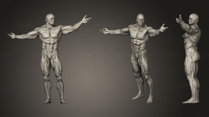 Figurines heroes, monsters and demons (ADAM 2, STKM_1593) 3D models for cnc